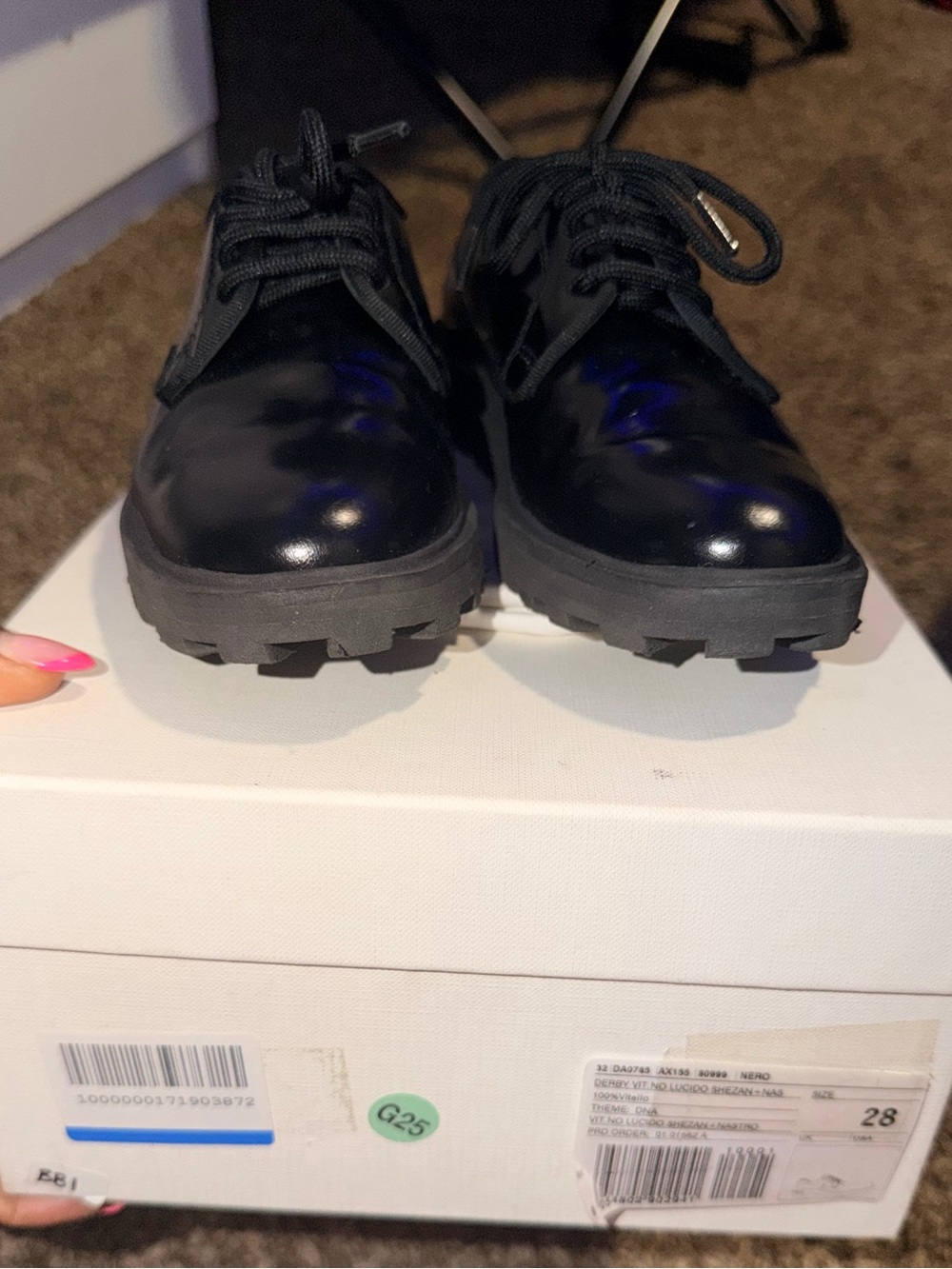 Dolce & Gabbana Kids Black Patent Leather Dress Shoes